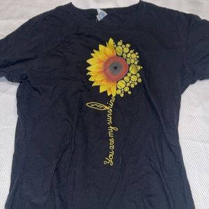 sunflower and softball t shirt